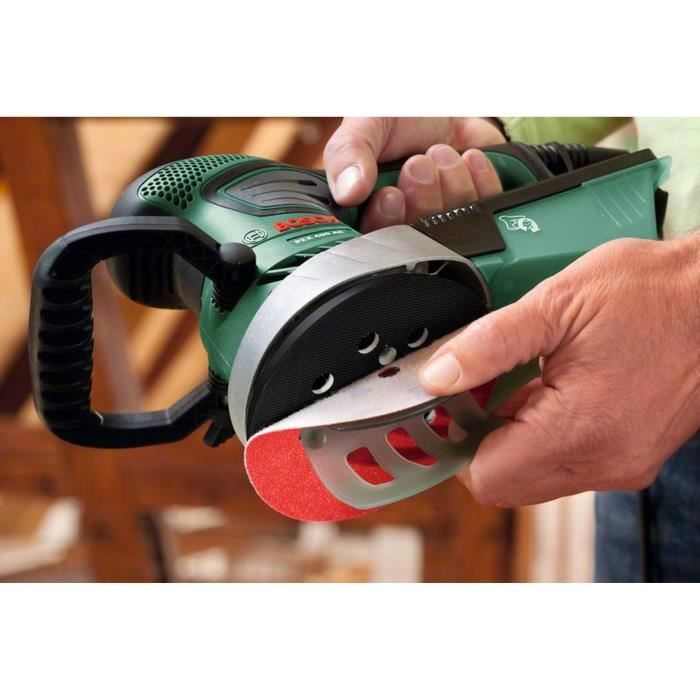 Ponceuse Excentrique GOXAWEE 450W - 6 Vitesses - 7000-14000 Tr/min - Avec 18 Disques Abrasifs 125mm - Idéale Bois, Métal, Polissage