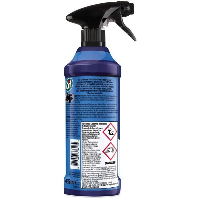 Spray nettoyant anti-moisissures en mousse rapide et efficace - Nettoyant  puissant et polyvalent pour la maison : : Hygiène et Santé