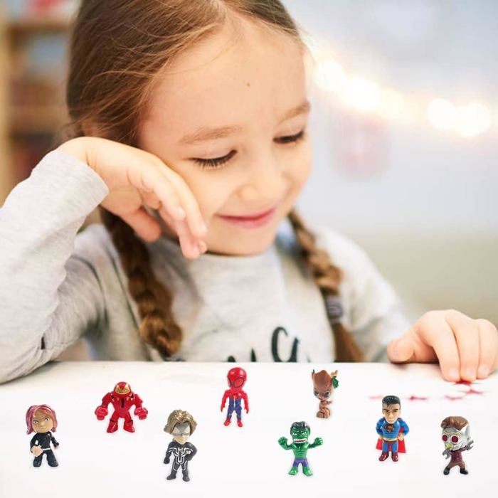 Calendrier De L'Avent KKPop 2025 - 24 Figurines Collectibles, Décoration Noël, Cadeau Ados