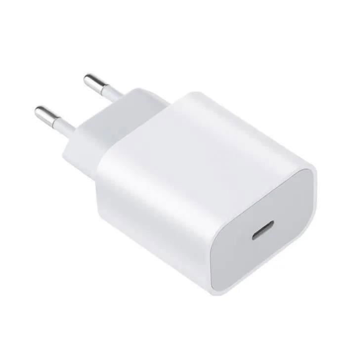 Chargeur Rapide IPhone USB C 20W Avec 2M Câble[Certifié Apple MFi