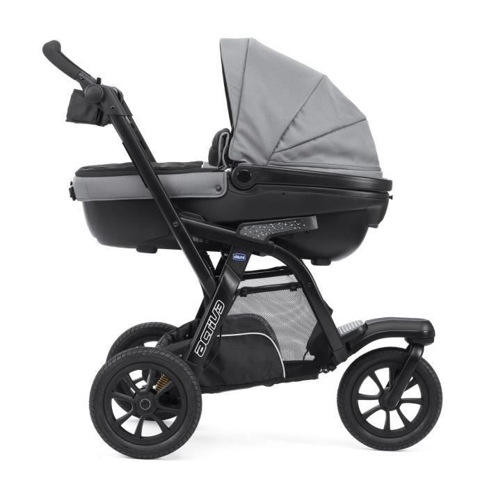 CHICCO Poussette combinée 3 en 1 TRIO ACTIV3 TOP Dark grey