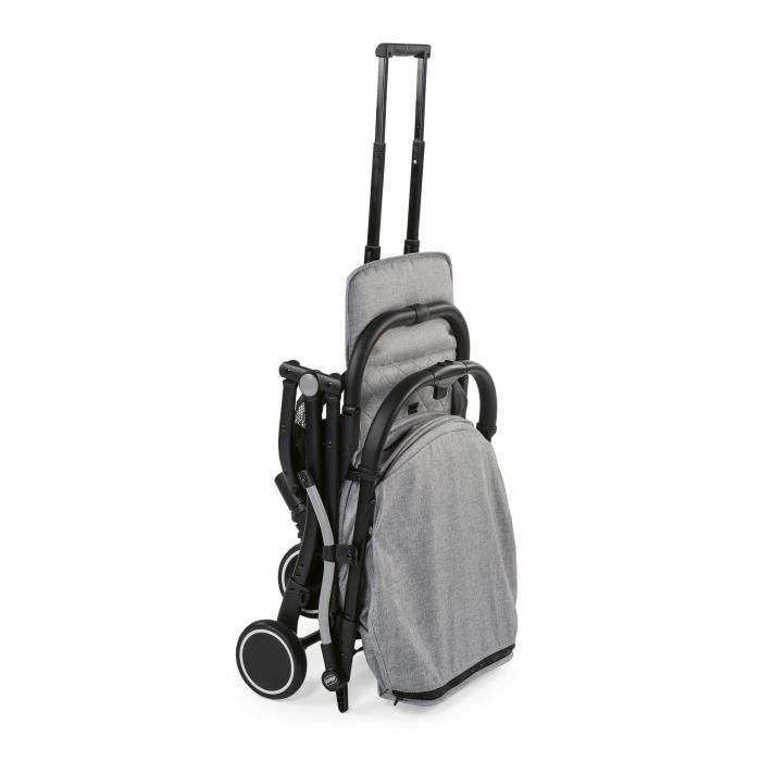 CHICCO Trolley Me Poussette Compacte Pliable De 0 a 15kg Arceau de securite Gris