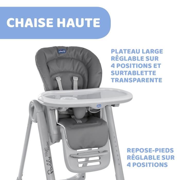 Chaise haute réglable CHICCO - Polly Easy Crocodile - Assise large et  confortable - Cdiscount Puériculture & Eveil bébé