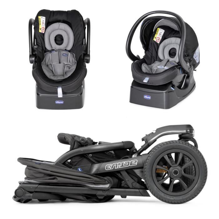 CHICCO Poussette combin e 3 en 1 TRIO ACTIV3 TOP Race 3 roues