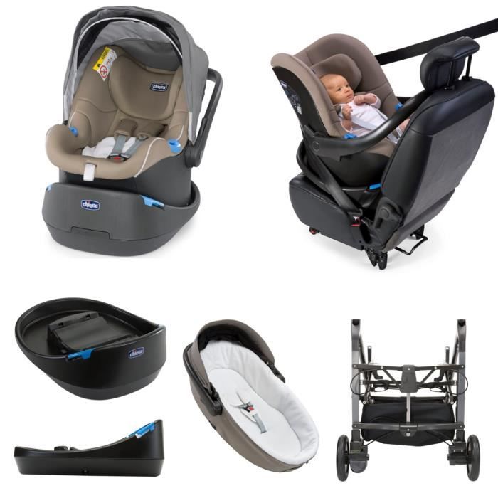 Poussette trio love silver best sale