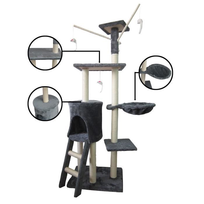 Arbre A Chat En Bois Avec Hamac Panier Pour Se Reposer Maison 50x35x138 Cm Gris Ebay Arbre A Chat En Bois Avec Hamac Panier Pour Se Reposer Maison 50x35x138 Cm Gris Ebay