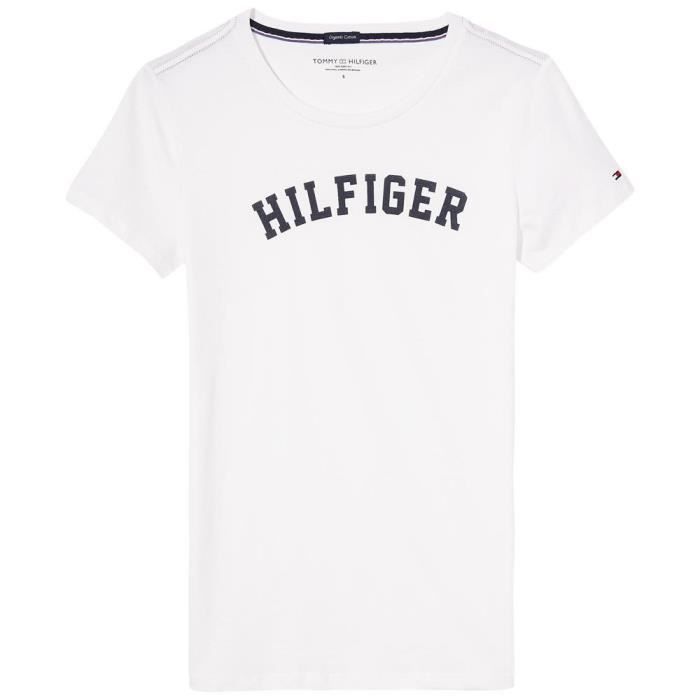 T shirt tommy hilfiger femme logo online