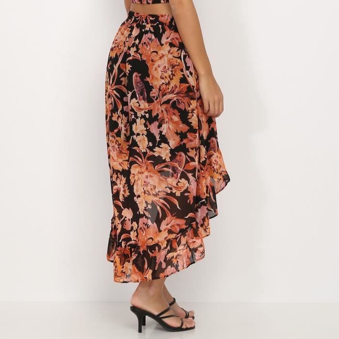Jupe asymétrique noire cheap