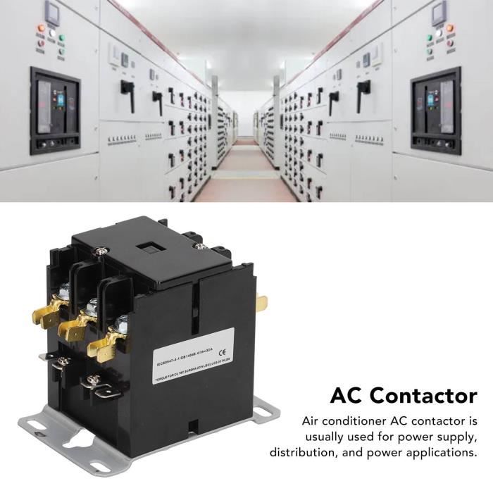 Contacteur AC CJX9B 25S/D 220V – Pour CVC, Chauffage, Bricolage – Neuf En Boîte