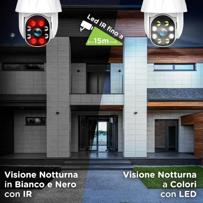 Ip64 Camera Caméra Ip De Surveillance Wifi D'Extérieur, Motorisée Pan Et Tilt, A14 ...