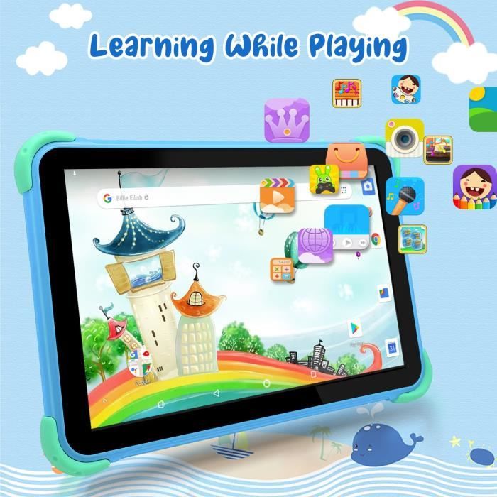 106€ sur Tablette Tactile Enfant Android 11 Éducative Jeux Quad