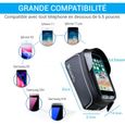 GADISTA® France, Sacoche Cadre de Velo pour téléphone Tactile avec ou sans Touch ID (Jusqu’à 6.5"). Support Telephone Velo étanche-3