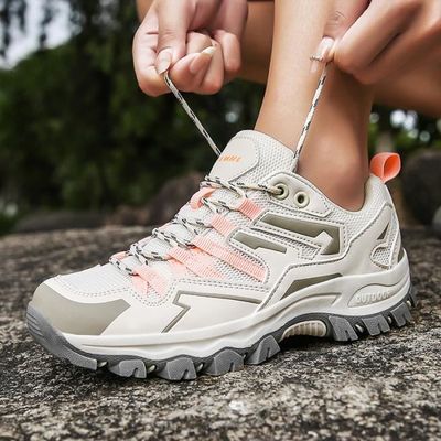 Chaussures de Randonnee Marche Trekking Mesh Femme Rose Anti derapant Confortable Respirant Cdiscount Sport