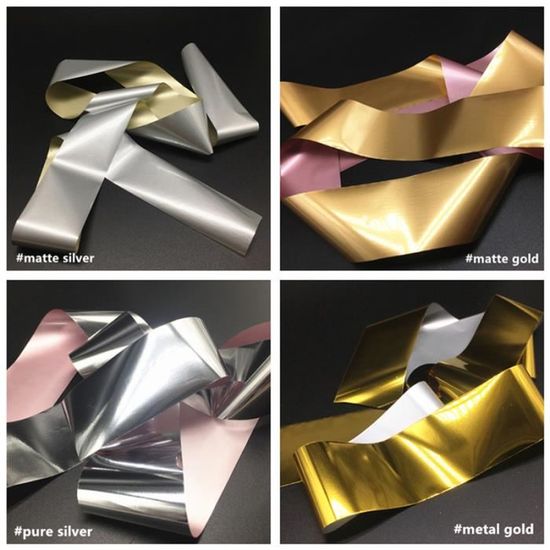 10pcs Hologramme A4 Papier d/'impression Adhésif Sticker Or Ruban Pour Imprimante Laser