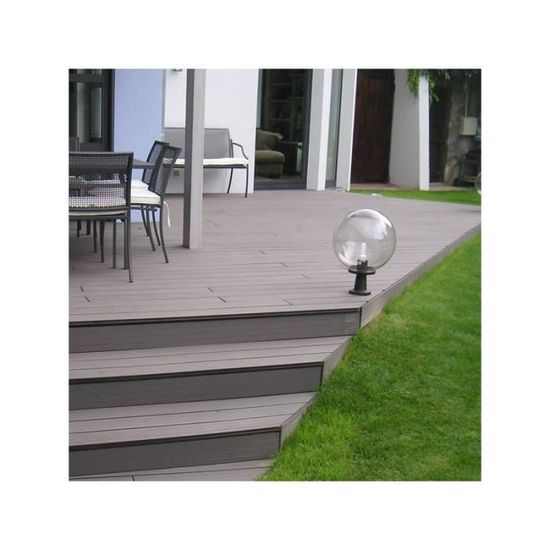 Lame Terrasse Bois Composite Alveolaire Qualita L 360 Cm L 14 Cm E 25 Mm Gris Carbone Achat Vente Revetement En Planche Lame Terrasse Bois Composit Cdiscount