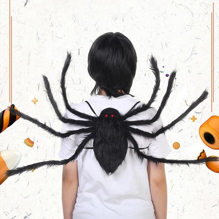 2 Broches Araignée Halloween En Alliage - Décorations Pour Vêtements, Sacs - Accessoire Cadeau Original