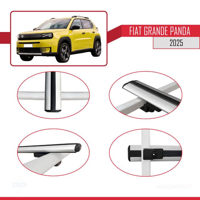 Compatible With Fiat Grande Panda 2025 ACE-1 Car Roof Rack
