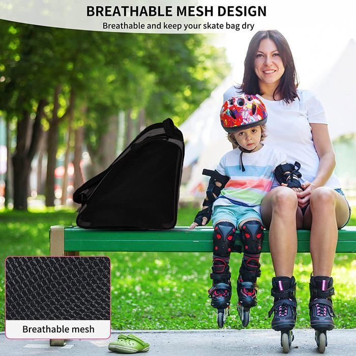 Ksvaye Sac à Patins Roller – Séparation Sèche/Humide 39x38x30 Cm Bandoulière
