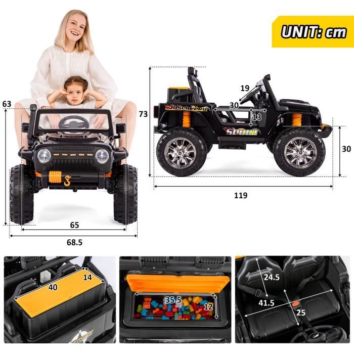Moteur électrique RS550 12V Pour Voiture Ou Moto Enfant – Puissance 35-55W, Axe 3 Mm, Couple élevé, Faible Bruit