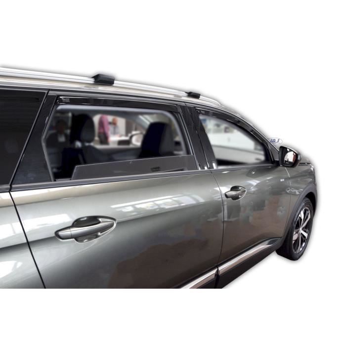 Déflecteurs D'air HEKO Pour Citroën C4 II 5 Portes 2010-2017 - 4 Pièces, Gris Fumé, Aération Silencieuse