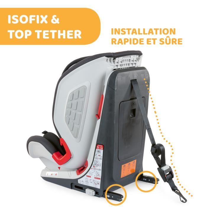 Si ge auto Chicco Youniverse Fix Groupe 123 Jet black Harnais