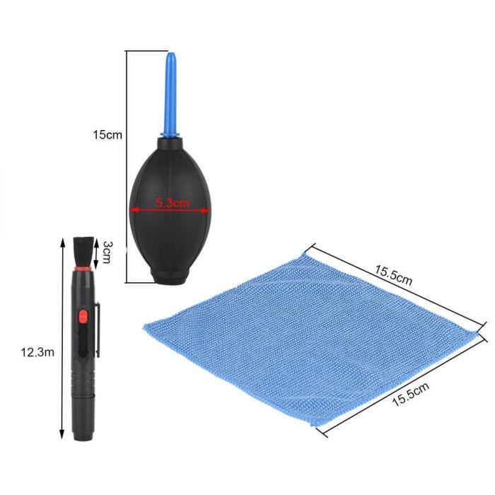 Chiffons Microfibre Doux Pour Lunettes, 10 Pièces, Réutilisables, Sans Peluches, Pour écrans, Objectifs D'appareil Photo Et Lentilles - Bleu