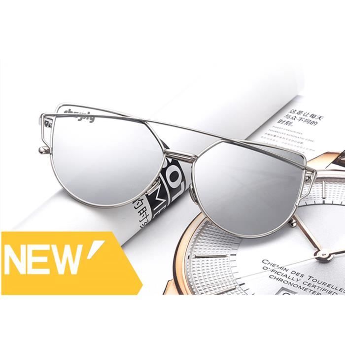 Lunette ronde argent femme shop