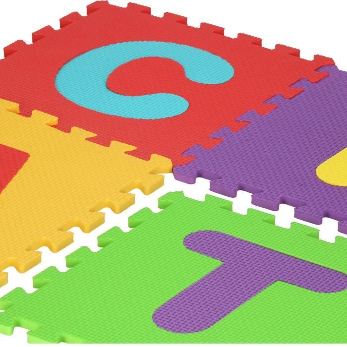 36 Tapis De Mousse EVA – Alphabet Et Chiffres – Puzzle De Sol Pour Bébés Et Enfants