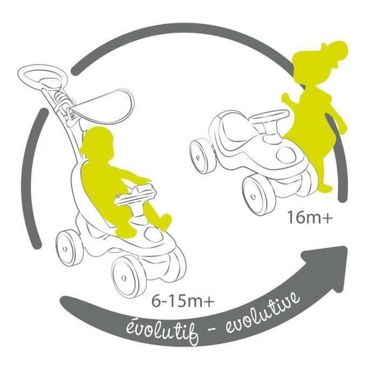 Smoby porteur bubble go mixte top