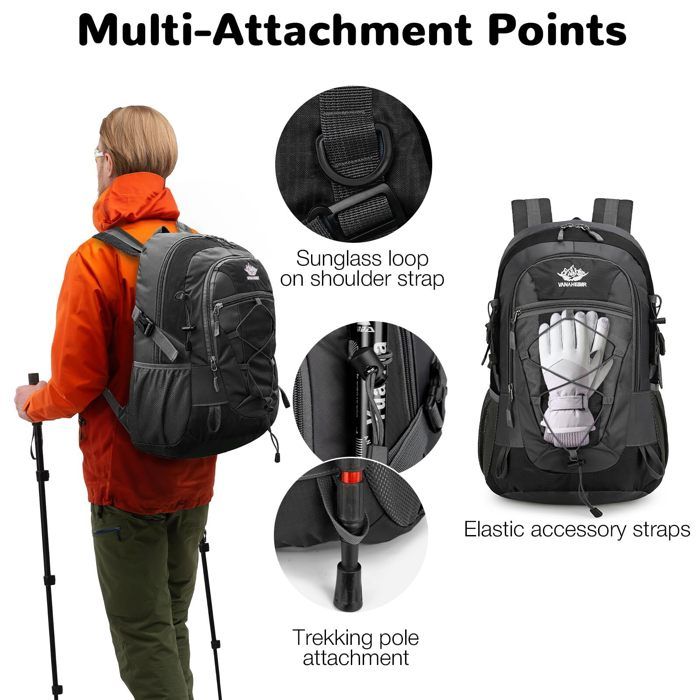 Sac à Dos EgotierPro 12L - Sport, Loisir, Voyage - 30x40x18 Cm - Polyester - NEUF