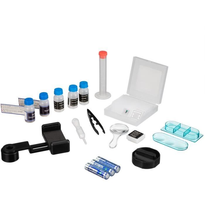 Bresser Junior Microscope for Children Adjustable LED Lighting Smartphone Holder Specimen Prepared Sample Prepared for Education and Microcosmic Exploration Blue Bresser Junior Microscope for Children Adjustable LED Lighting Smartphone Holder Specimen Prepared Sample Prepared for Education and Microcosmic Exploration Blue