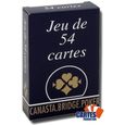 Jeu de 54 cartes - France Cartes - Gauloise Bleue - Bridge - Index 4/regular - Cartes cartonnées plastifiées-0