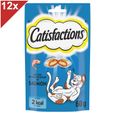 CATISFACTIONS Friandises au saumon pour chat et chaton 12x60g-0