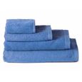 Serviette de douche en coton bleu (70x140)-0