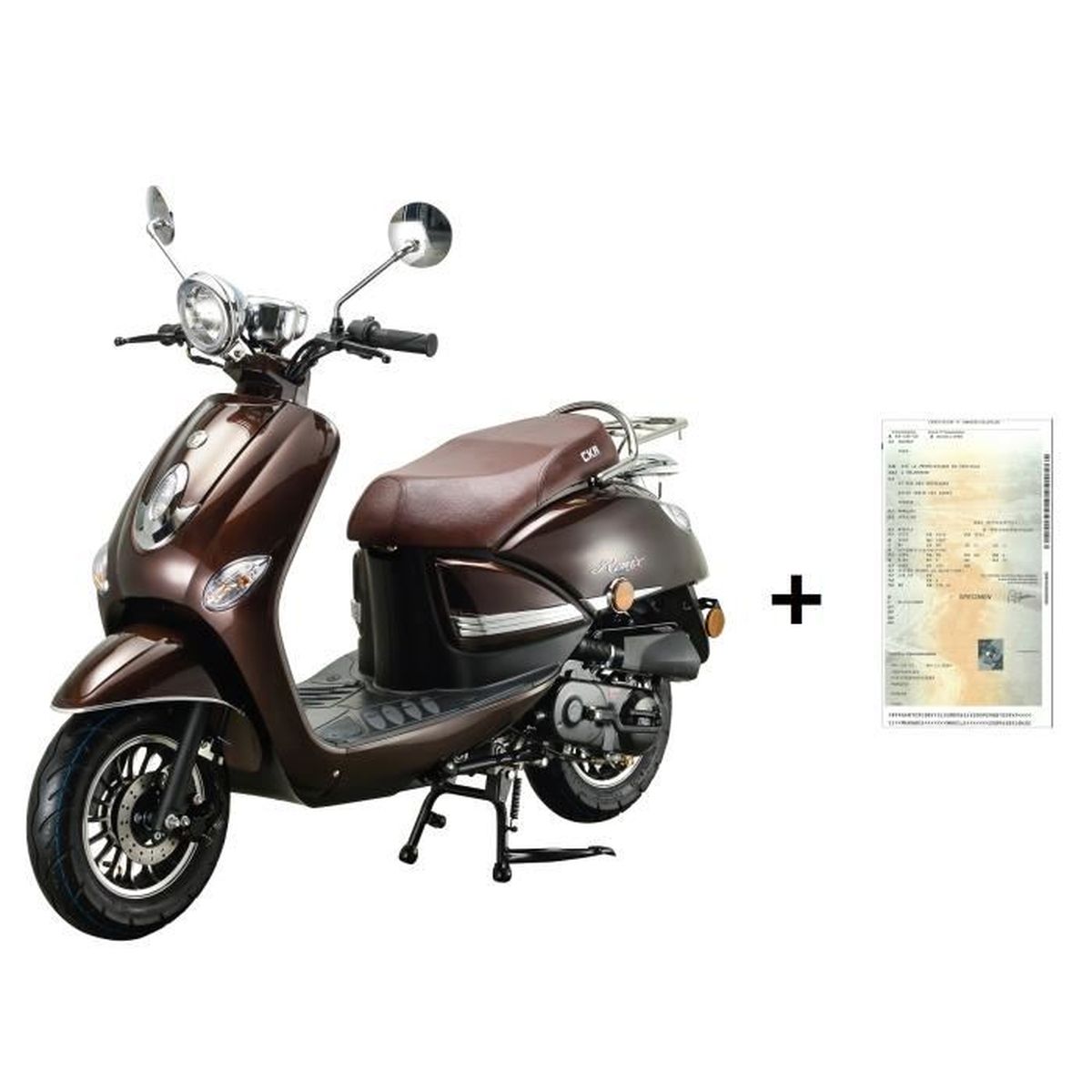 Scooter CKA REMIX MARRON 50cc 4T+ CARTE GRISE Cdiscount Auto