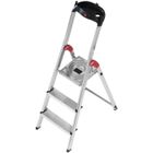Escabeau HAILO L60 - 3 marches - Plateforme alu antidérapante - Charge 150 kg