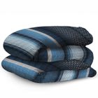 Couette 140x200 cm - Légère - Imprimée Géo Bleu Marine - Colas Normand