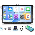 Podofo 4Go + 64Go 9'' Android 15 Autoradio Golf 4 5 6 avec carplay sans fil DAB Bluetooth GPS Caméra de recul Adaptateur