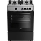 Cuisinière - BEKO - FBG62031XCS - 4 foyers - Four à gaz - Inox - Classe A