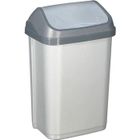 ALUMINIUM ET PLASTIQUE Poubelle couvercle basculant - 25 L