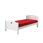 Lit enfant Amori - Vipack - 90x200 cm - Blanc - Structure de lit - Bois massif - Contemporain - Design