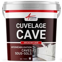 Enduit de Cuvelage Hydrofuge - Etanchéité Cave - Garage - Sous-sols | ARCACIM CAVE ARCANE INDUSTRIES Gris - 5 Kg