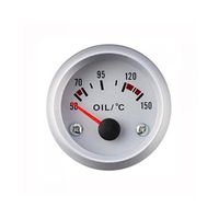 Afficheur température d'huile avec sonde - Ecoline - Ø 52 mm - blanc