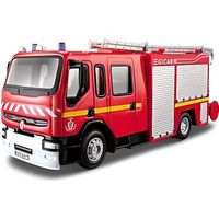 Camion de pompier BURAGO 1/50e - Rouge - Pour enfant de 6 ans et plus