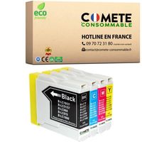 LC970 LC1000 Pack 4 Cartouches pour Brother LC970 LC1000  encre compatibles avec imprimante Brother