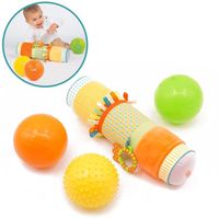 Coffret de 3 Balles Sensoriel - LUDI - Diamètre 13 cm - Couleur Orange - Coffret sensoriel - Mixte