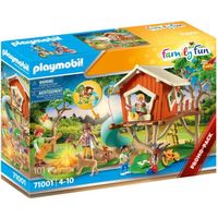 Cabane dans les arbres et toboggan - PLAYMOBIL - 71001 - Multicolore - Enfant - 4 ans et plus