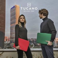 Tucano - Housse Crespo pour MacBook Pro 16 et ordinateur portable 15.6 en néoprène rouge