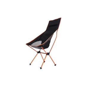 CHAISE DE CAMPING Orange - Chaise pliante de camping portable, Chaise de pêche à long dossier, Chaise de plage en plein air