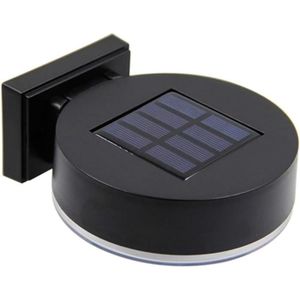 APPLIQUE EXTÉRIEURE Lumière de clôture solaire - APPLIQUE EXTERIEURE - Classique - Intemporel - LED - Noir - Plastique - Résine